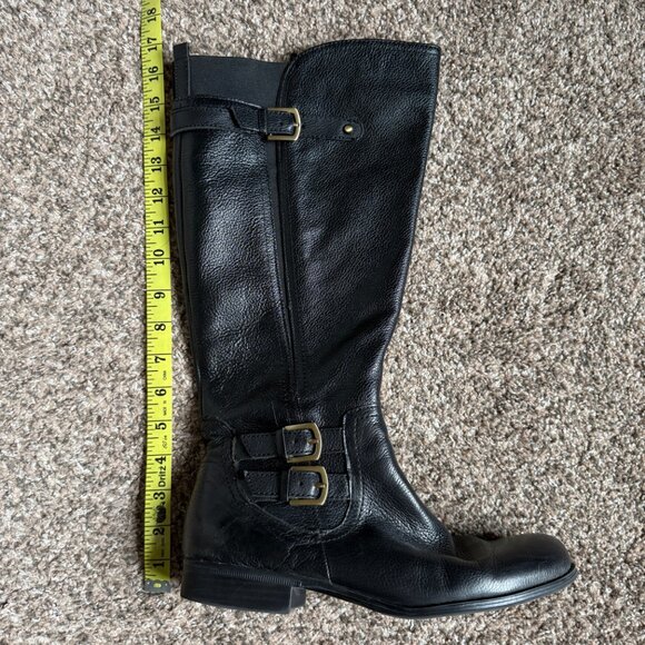 Naturalizer N5 Comfort Johanna Wide Shaft Knee High Riding Boot, Size 9M, Black - Picture 8 of 16